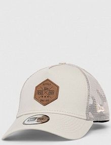 Czapka z daszkiem new era  beżowa damska 12523899.STN