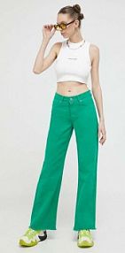 Jeansy Sixth June  zielone damskie 33761