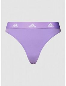 Stringi z elastycznym pasem i tkanym logo ADIDAS SPORTSWEAR fioletowe EAN 4A1H79