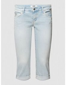 Jeansy capri o kroju straight fit z detalem z logo model ALMA Mavi Jeans niebieskie damskie EAN 1036483476