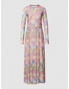 Sukienka midi z kwiatowym wzorem na całej powierzchni model marisan moves różowa EAN 175442738