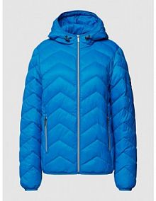 Kurtka pikowana z kapturem Fransa niebieska damska EAN 20609336