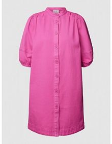 Sukienka jeansowa z bufiastymi rękawami JAKE*S STUDIO WOMAN różowa EAN 74960700024