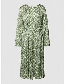 Sukienka midi z dodatkiem wiskozy model Sparrow JC Sophie zielona EAN S8086