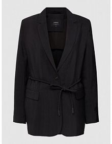 Żakiet o kroju oversized z kołnierzem z połami LANIUS czarny EAN 123 13503-00