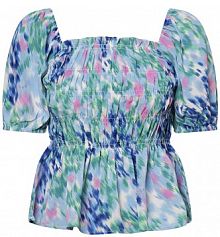 Bluzka  Kobiety niebieska/zielona/wielokolorowa wzorzysty XS Aygill's damska