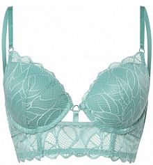 Biustonosz pushup zielony Lascana