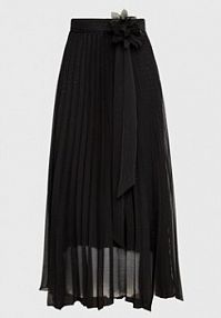 Spódnica maxi Dixie czarna Plisowana