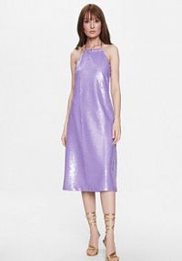 Sukienka koktajlowa Silvian Heach fioletowa 