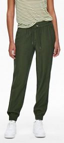 Spodnie eleganckie ONLY zielone damskie Dresowe 15203946  Regular Fit