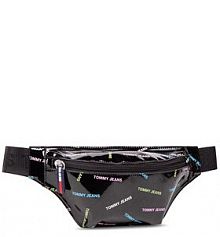 Saszetka nerka Tommy Jeans czarna damska 