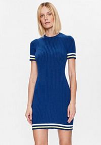 Sukienka dzianinowa United Colors Of Benetton niebieska 