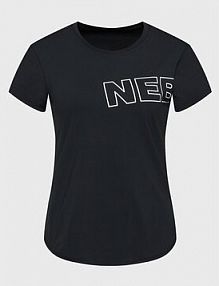 T-shirt NEBBIA czarny damski 