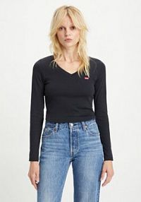 T-shirt Levis czarny damski Levi's®  Baby Tee A48910000  Slim Fit