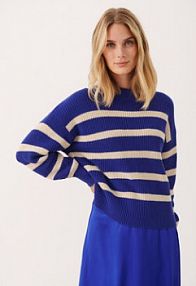 Sweter Part Two niebieski damski 