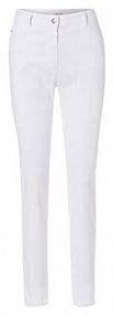 Spodnie eleganckie Olsen białe damskie Materiałowe