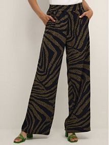 Spodnie eleganckie Karen by Simonsen czarne damskie Materiałowe