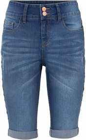 Bermudy dżinsowe mid waist  Bonprix