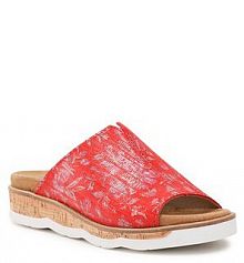 Klapki Comfortabel czerwone damskie