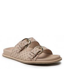 Klapki Aigner beżowe damskie