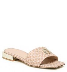 Klapki Aigner beżowe damskie