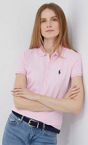 Koszulka polo Polo Ralph Lauren  różowa damska 211870245