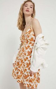 Sukienka mini Rip Curl  żółta 01ZWDR