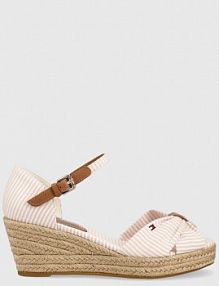 Espadryle na koturnie Tommy Hilfiger  różowe FW0FW07158