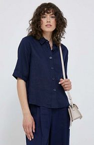 Koszula z krótkim rękawem United Colors of Benetton granatowa 5BML5QB75.252