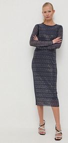 Sukienka midi PATRIZIA PEPE  granatowa 1A2230.J166