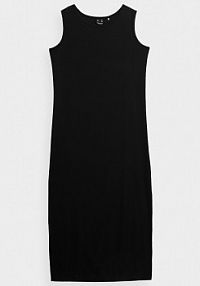 Sukienka maxi czarna 4F 4FSS23TDREF049-20S