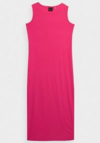 Sukienka maxi różowa 4F 4FSS23TDREF049-54S