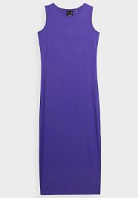 Sukienka maxi fioletowa 4F 4FSS23TDREF049-51S