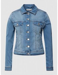 Kurtka jeansowa z kołnierzykiem koszulowym model Vocut Fransa niebieska damska EAN 20609041