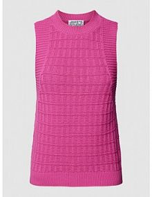 Top z dzianiny z fakturowanym wzorem JAKE*S STUDIO WOMAN różowy damski EAN 74968500038