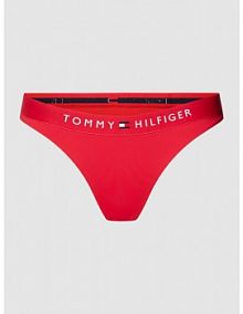 Figi bikini z elastycznym pasem z logo model BRAZILIAN Tommy Hilfiger czerwone EAN UW0UW04134