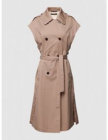 Kamizelka z bawełny z wiązanym paskiem Windsor szara damska EAN 30037709