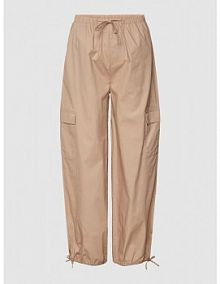 Spodnie cargo z wiązanymi detalami model PINAR Noisy May beżowe damskie EAN 27026468