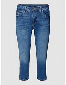Jeansy capri z detalem z logo edc by esprit damskie EAN 991CC1B317