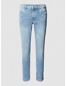 Jeansy z efektem znoszenia edc by esprit niebieskie damskie EAN 992CC1B301