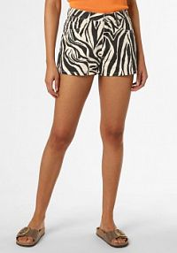 Spodenki jeansowe Kobiety Bawełna czarne/białe wzorzysty 40 EDITED