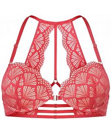 Biustonosz pushup wyrazisty róż Lascana