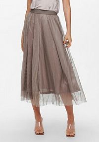 Spódnica ONLY brązowa Midi 15214303  Regular Fit