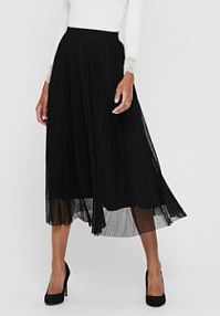 Spódnica ONLY czarna Midi 15214303  Regular Fit