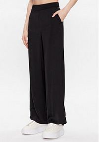 Spodnie eleganckie Moss Copenhagen czarne damskie Materiałowe