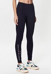 Legginsy Tommy Hilfiger granatowe damskie 