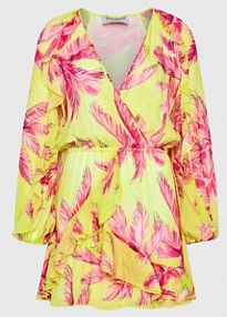 Sukienka codzienna Ermanno Firenze żółta 