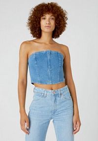 Top Wrangler niebieski damski 