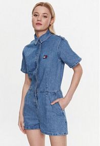 Kombinezon Tommy Jeans niebieski 