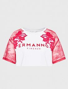 T-shirt Ermanno Firenze biały damski 
